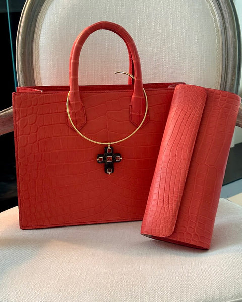 Medium Tote Coral