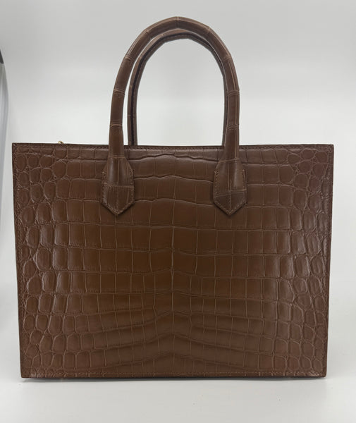 Milk Chocolate Brown Medium Tote