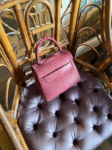 Burgundy Python Mini
