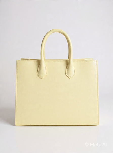 Pale Yellow Medium Tote