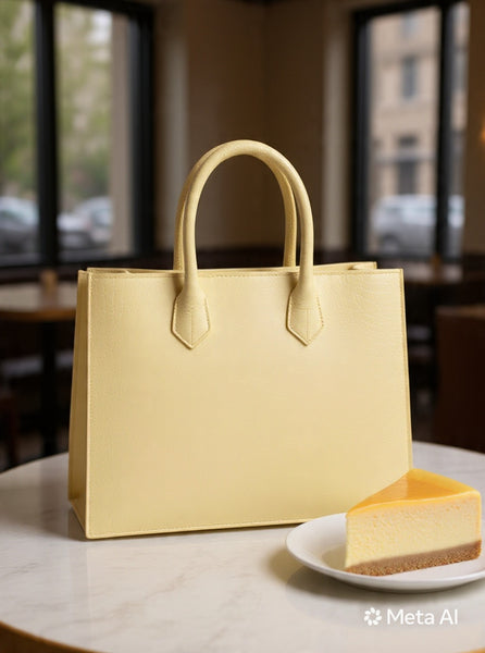 Pale Yellow Medium Tote
