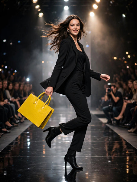 Yellow Millennium Finish Medium Tote Alligator