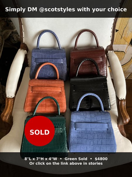 Sueded Blue Mini Croc