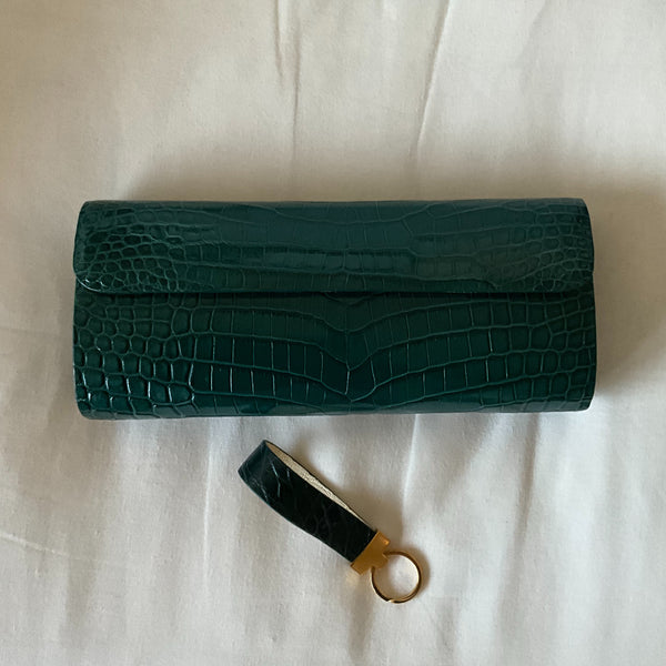 Green Clutch Alligator