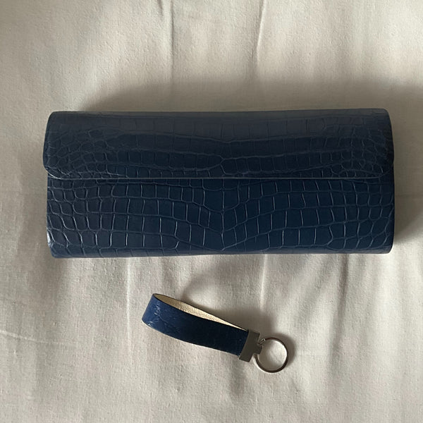 Matte Navy Clutch