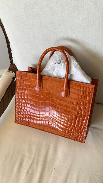 Saddle Orange Glazed Croc