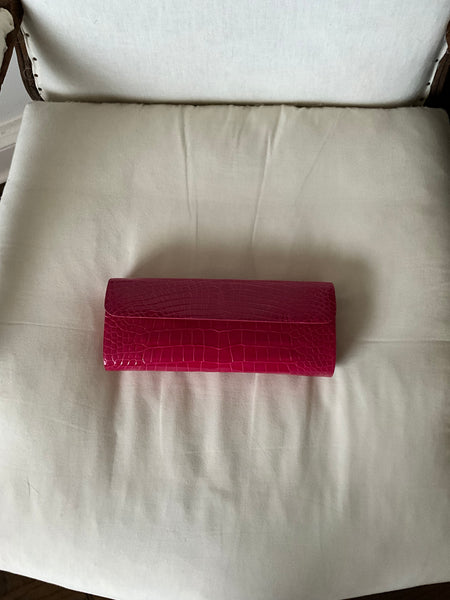 Pink Glazed Croc