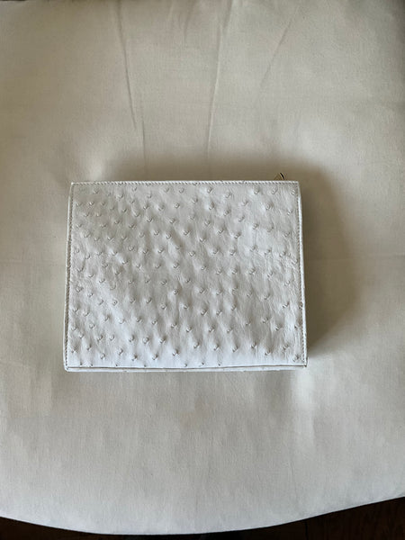 Crossbody in Ostrich White