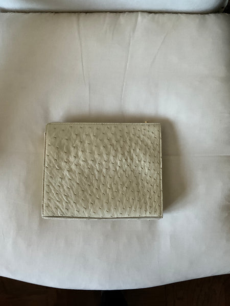 Crossbody in Ostrich Cream