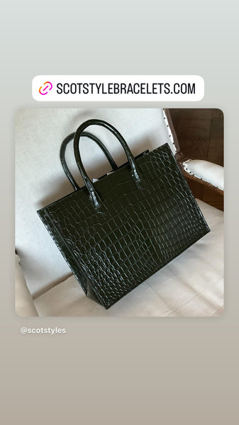 Olive Millenium Finish Medium Tote