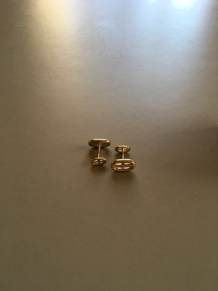 Cuff links in 18kt yellow gold